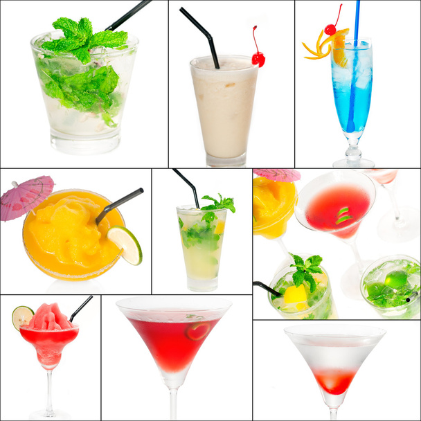 Cocktailien kollaasi
 - Valokuva, kuva