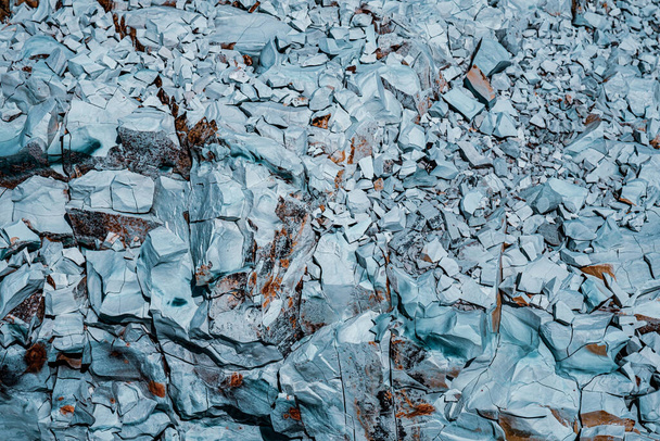 blue natural rock texture, close view - Фото, изображение