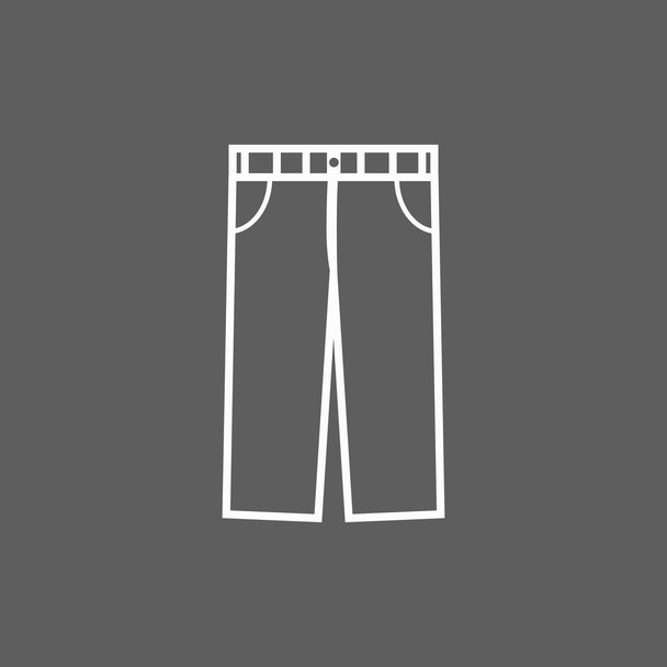 trousers icon - Vector, afbeelding