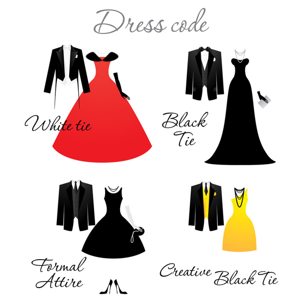 Dress-code - Vector, imagen