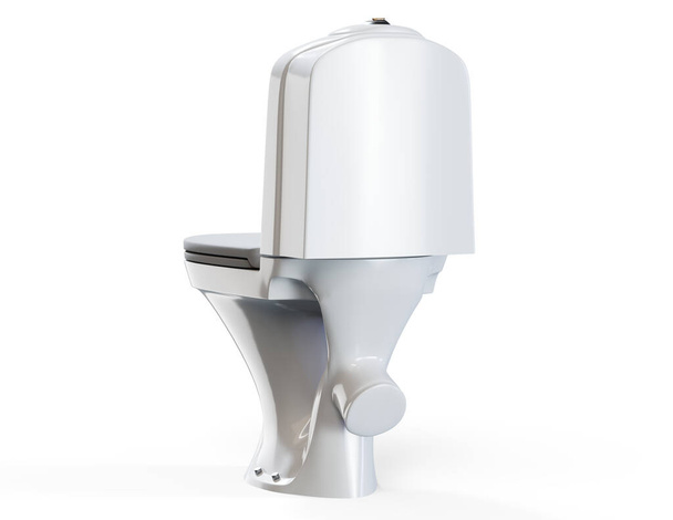 3d rendering of a toilet isolated in white studio background - Foto, imagen