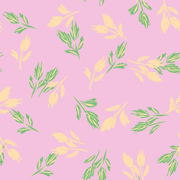 Floral brush strokes seamless pattern design for fashion textiles, graphics, backgrounds and crafts - Vektori, kuva