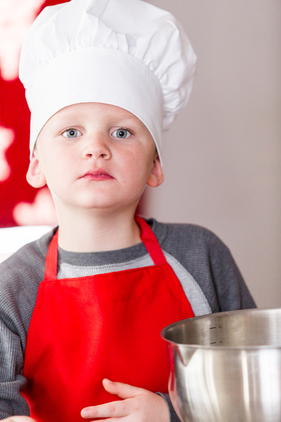Little boy Baking - Фото, изображение