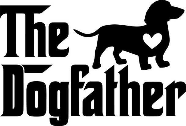 The Dog father Dachshund 2, Dog, Animal, Pet, Vector Illustration File - Vector, Image