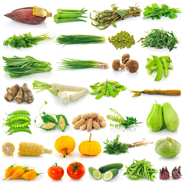 Овощи на белом фоне
  - Фото, изображение