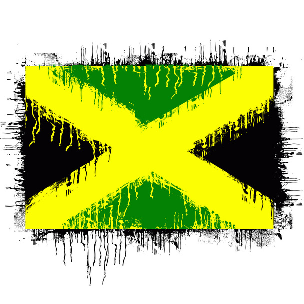 Bandera de Jamaica - Vector, imagen