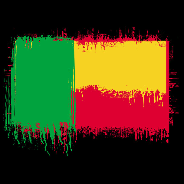 Flag of benin - Vector, Image