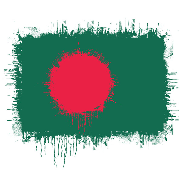 vlag van bangladesh - Vector, afbeelding