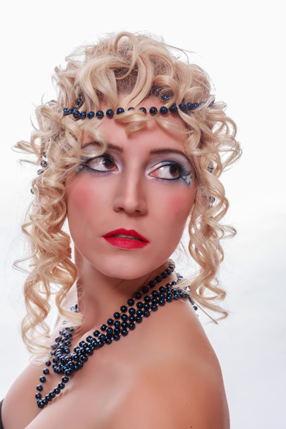 Glamorous woman with retro hairstyle - Fotografie, Obrázek