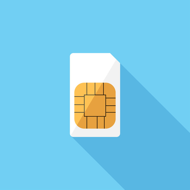 Icono de tarjeta SIM
. - Vector, imagen