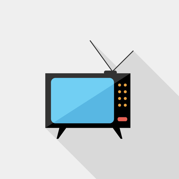 Tv set icon - Vector, Image