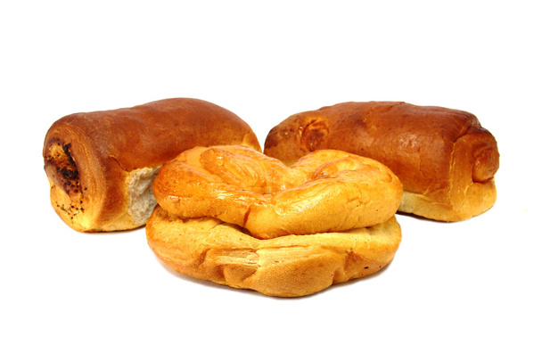 broodjes geïsoleerd op witte achtergrond - Foto, afbeelding