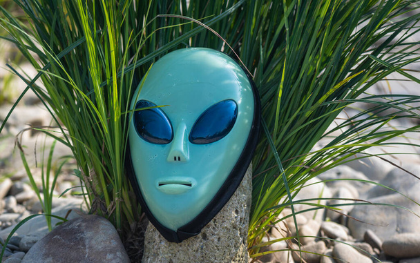 Alien mask on the background of nature - Fotó, kép