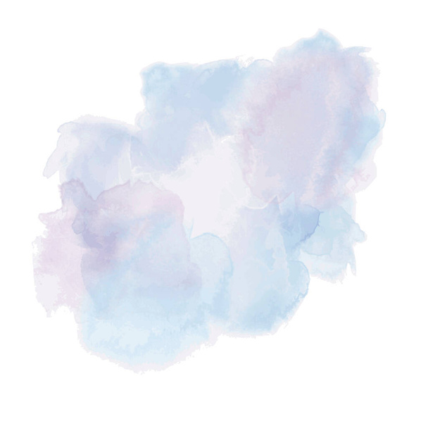 Watercolor background in blue - 2 - Vector, imagen