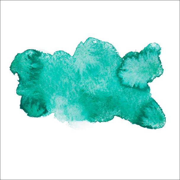 Verde blu colorato astratto mano disegnare acquerello acquerello arte vernice splatter macchia su sfondo bianco Illustrazione vettoriale
 - Vettoriali, immagini