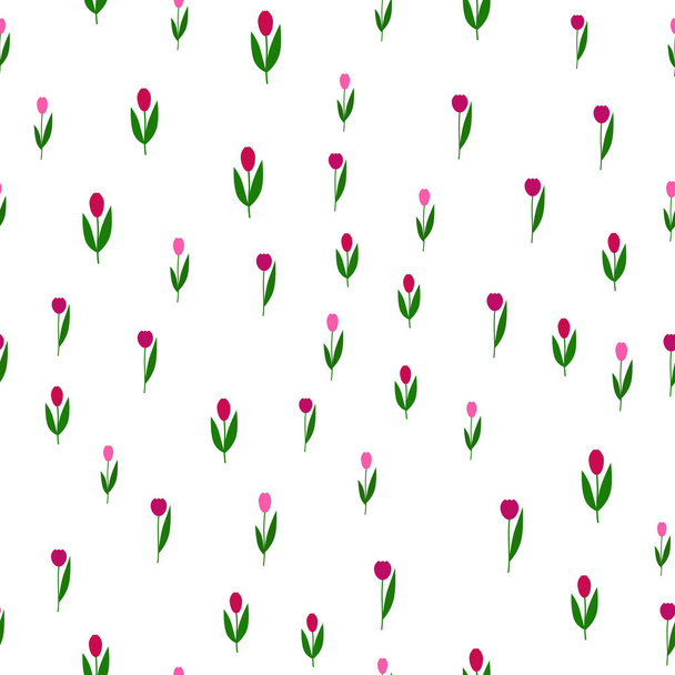 vector pattern with flowers - Vektori, kuva
