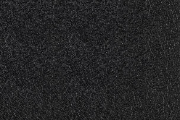 Texture of dark gray or black leather close up. - Foto, Bild