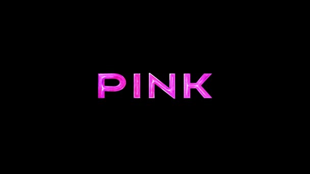 Animated Background Pink Text Template - Video
