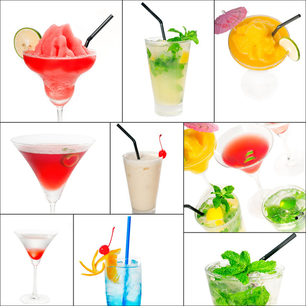 Cocktails Collage - Foto, afbeelding