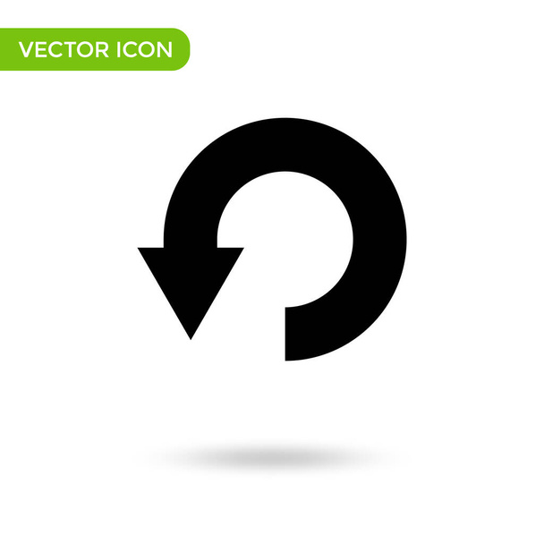 circle arrow icon. minimal and creative icon isolated on white background. vector illustration symbol mark. - Vetor, Imagem