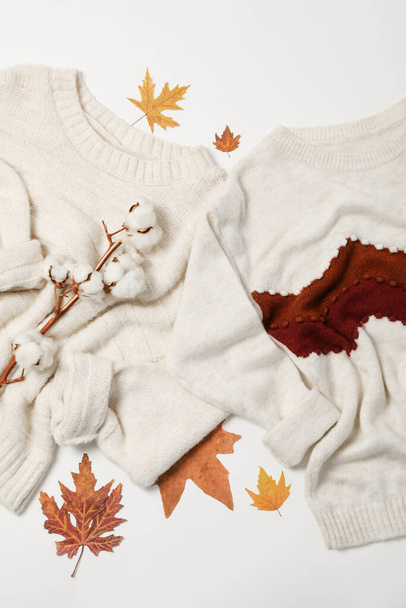 Concept of autumn clothes, autumn season wardrobe - Foto, immagini