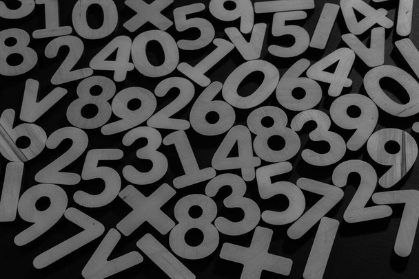 Background or texture of numbers. Finance data concept. Mathematic. Seamless pattern with numbers. Finance concept.  - Photo, image