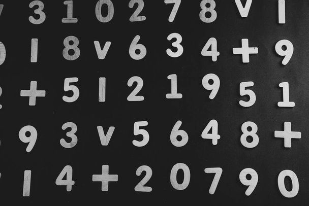 Background or texture of numbers. Finance data concept. Mathematic. Seamless pattern with numbers. Finance concept.  - Φωτογραφία, εικόνα