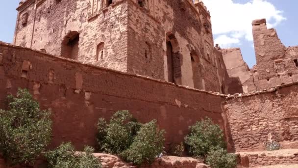 Old architecture of a Kasbah in the High Atlas Mountains, Morocco. 4k footage. - Metraje, vídeo