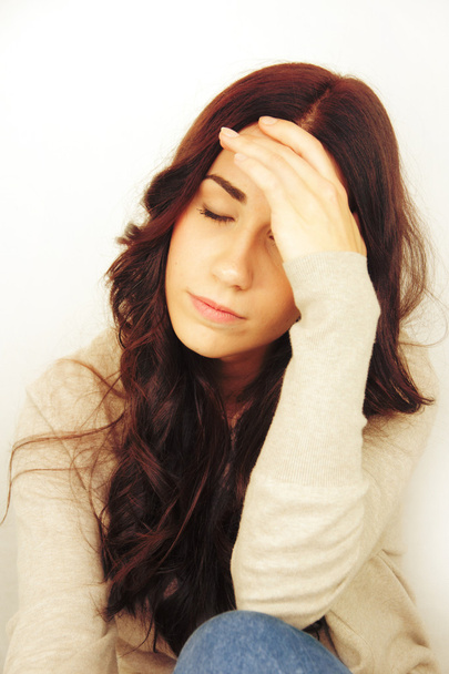 Beautiful Young Woman Having Headache - Photo, Image