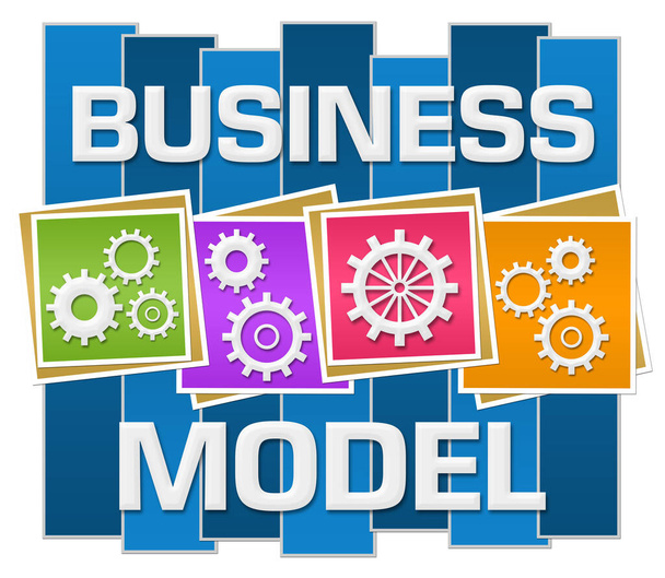 Business Model concept image with text and business symbols. - Fotó, kép