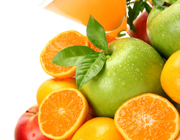 Ripe fruits and juice - 写真・画像