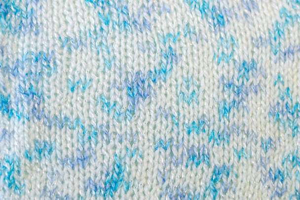 cotton knitting texture. knitting patterns and facial loops, background. - Zdjęcie, obraz