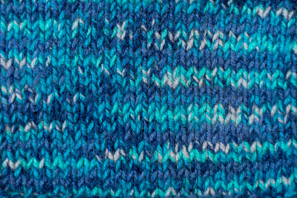 cotton knitting texture. knitting patterns and facial loops, background. - Foto, imagen