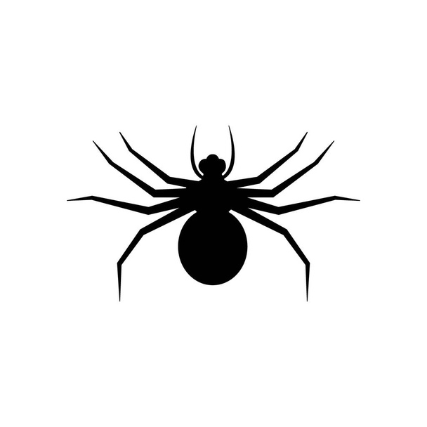Spider icon logo vector design - Διάνυσμα, εικόνα