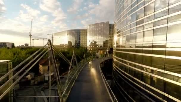 Pohled na město mrakodrapů - Záběry, video