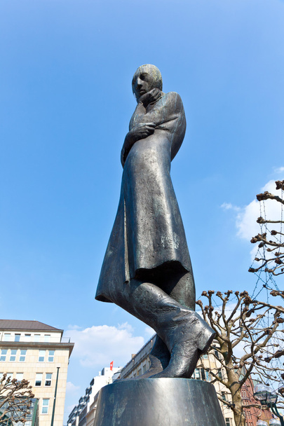 Heinrich heine socha v Hamburku - Fotografie, Obrázek