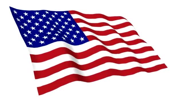 Κινούμενη σημαία των ΗΠΑ - Πλάνα, βίντεο