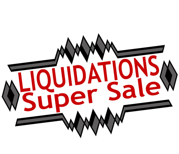 Liquidations super sale - Vector, Image