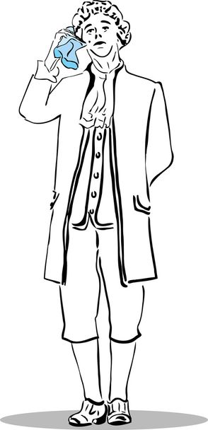 A man in an old suit - Vecteur, image