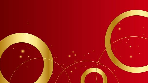 Abstract luxury elegant red and gold background - Vektör, Görsel