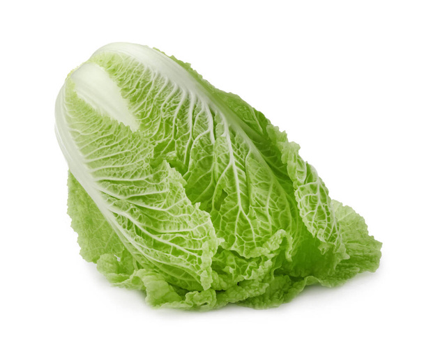 Fresh tasty Chinese cabbage isolated on white - Photo, image