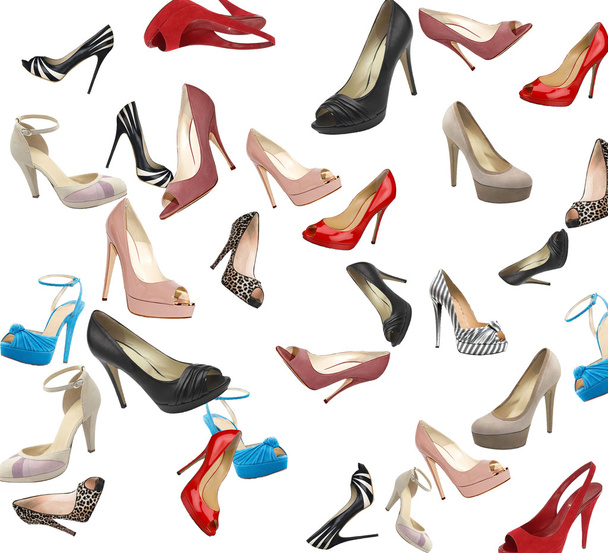 σύνολο όμορφες σύγχρονες γυναίκες παπούτσια - Φωτογραφία, εικόνα
