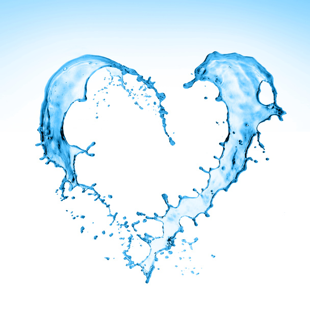Splash Water καρδιά - Φωτογραφία, εικόνα