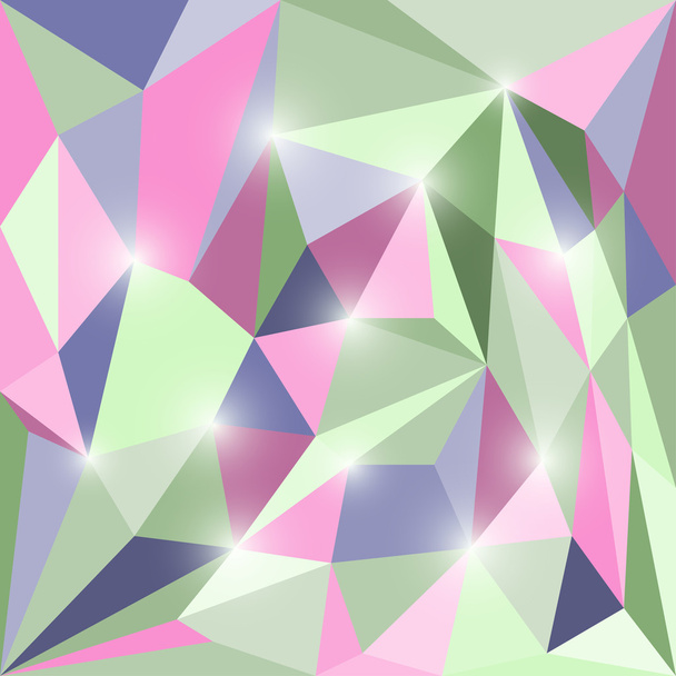 Streszczenie jasny kolorowy wielokątne trójkątny tło geometryczne z jaskrawe światło - Wektor, obraz