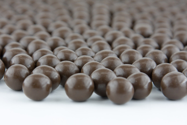 Gotas de chocolate planas
  - Foto, Imagen