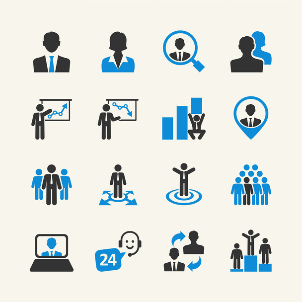 Business People - colección de iconos web
 - Vector, imagen