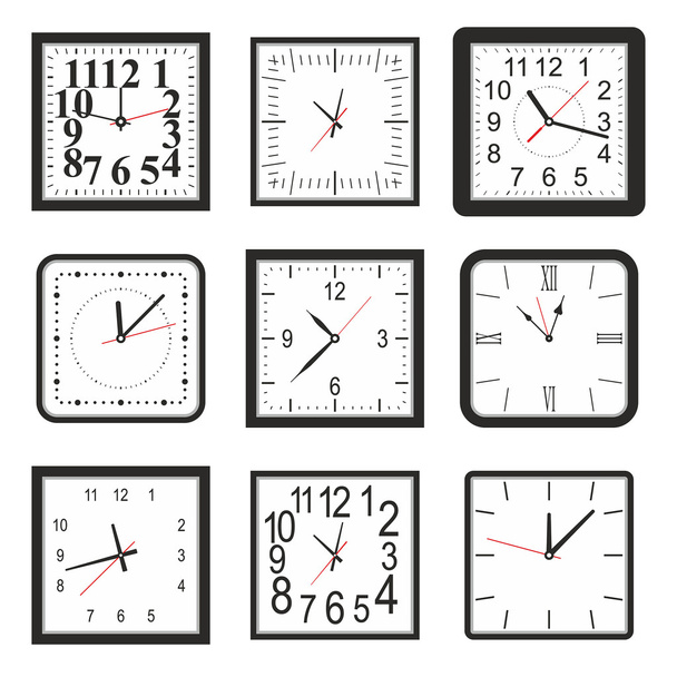 Clock Set - Vector, Image