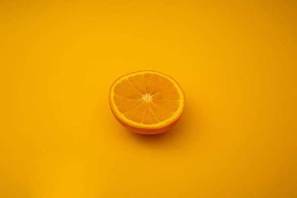 Orange on orange background, monochrome - Foto, imagen