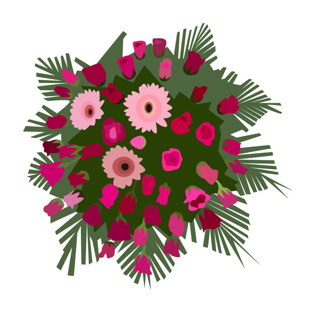 Corona de flores 1
 - Vector, imagen