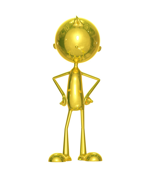 Золотий персонаж з навколо позу
 - Фото, зображення
